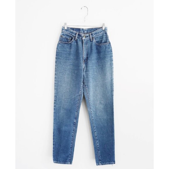 Vintage 80s Levi's 505 Stonewash Blue Flower Embroidery High Waist Jeans 28 29 - Picture 3 of 13